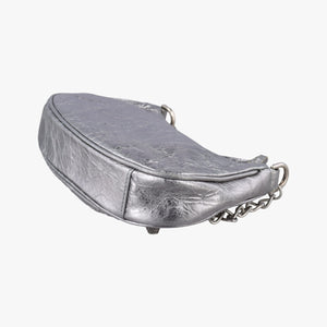 Pre-owned Balenciaga Le Cagole mini Silver lambskin shoulderbag | stylenewstar