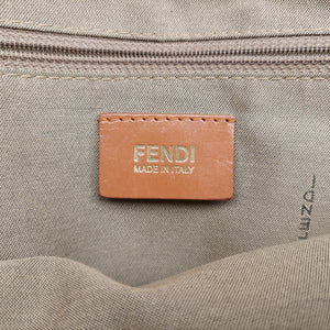 Pre-owned Fendi Mia Flap Brown Leather 8BT163 shoulderbag | stylenewstar