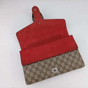 Pre-owned Gucci Dionysus Beige x Red PVC coated canvas×suede 400249 shoulderbag | stylenewstar