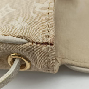 Pre-owned Louis Vuitton Cancun Pochette Dune x Ivory Monogram Mini Lin Cotton M95312 shoulderbag | stylenewstar