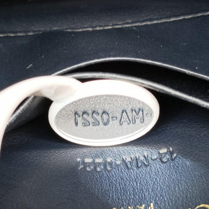 Pre-owned Christian Dior Saddle Navy×Gray Jacquard x Leather bum bag/waist bag | stylenewstar
