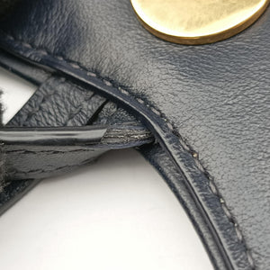 Pre-owned Christian Dior Saddle Navy×Gray Jacquard x Leather bum bag/waist bag | stylenewstar