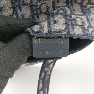 Vintage Christian Dior Saddle Gray×Navy Jacquard bum bag/waist bag | stylenewstar