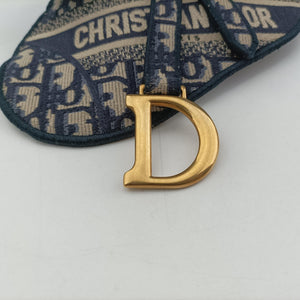 Vintage Christian Dior Saddle Gray×Navy Jacquard bum bag/waist bag | stylenewstar