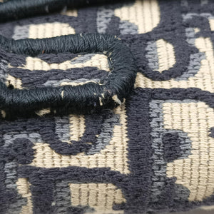 Vintage Christian Dior Saddle Gray×Navy Jacquard bum bag/waist bag | stylenewstar