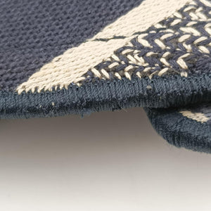 Vintage Christian Dior Saddle Gray×Navy Jacquard bum bag/waist bag | stylenewstar