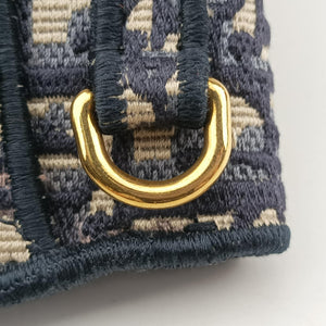 Vintage Christian Dior Saddle Gray×Navy Jacquard bum bag/waist bag | stylenewstar