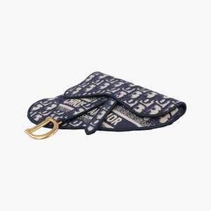 Vintage Christian Dior Saddle Gray×Navy Jacquard bum bag/waist bag | stylenewstar