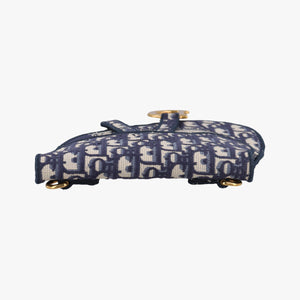 Vintage Christian Dior Saddle Gray×Navy Jacquard bum bag/waist bag | stylenewstar