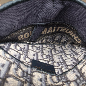 Vintage Christian Dior Saddle Gray×Navy Jacquard bum bag/waist bag | stylenewstar