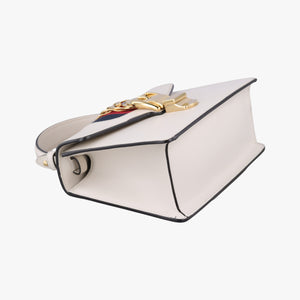Vintage Gucci Sylvie Ivory×navy×red Leather 470270 shoulderbag | stylenewstar
