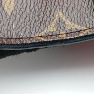 Pre-owned Louis Vuitton SAINT PLACIDE brown×CERISE Monogram Canvas×calf leather M43713 shoulderbag | stylenewstar