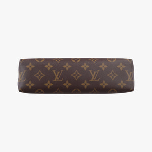 Pre-owned Louis Vuitton SAINT PLACIDE brown×CERISE Monogram Canvas×calf leather M43713 shoulderbag | stylenewstar