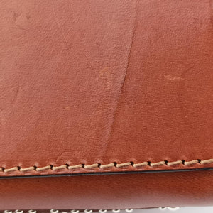 Pre-owned Red Valentino Studded Turn-Lock Brown Leather shoulderbag | stylenewstar
