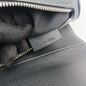 Secondhand Christian Dior saddle Black leather bum bag/waist bag | stylenewstar