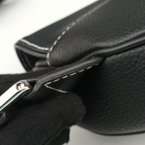 Secondhand Christian Dior saddle Black leather bum bag/waist bag | stylenewstar