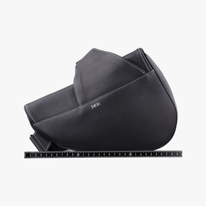 Secondhand Christian Dior saddle Black leather bum bag/waist bag | stylenewstar