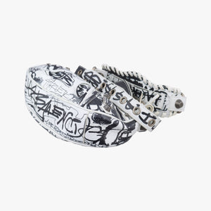 Pre-owned Balenciaga Le Cagole White × Black lambskin shoulderbag | stylenewstar
