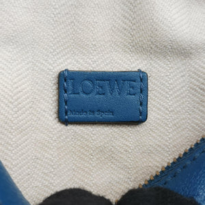 Pre-owned Loewe Puzzle mini Blue Leather shoulderbag | stylenewstar