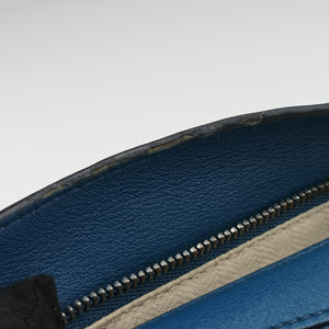 Pre-owned Loewe Puzzle mini Blue Leather shoulderbag | stylenewstar