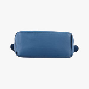 Pre-owned Loewe Puzzle mini Blue Leather shoulderbag | stylenewstar