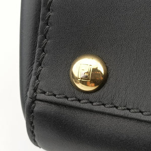 Pre-owned Fendi PEEKABOO Black Leather 8BN226 shoulderbag | stylenewstar