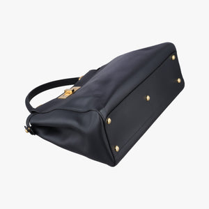 Pre-owned Fendi PEEKABOO Black Leather 8BN226 shoulderbag | stylenewstar