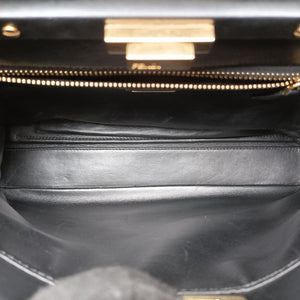 Pre-owned Fendi PEEKABOO Black Leather 8BN226 shoulderbag | stylenewstar