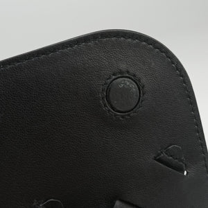 Pre-owned Bottega Veneta Vitello Intreccio Tress Black Leather shoulderbag | stylenewstar