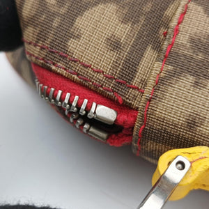 Pre-owned Christian Dior Rasta Trotter Messenger beige×Multicolour PVC coated canvas shoulderbag | stylenewstar
