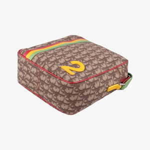 Pre-owned Christian Dior Rasta Trotter Messenger beige×Multicolour PVC coated canvas shoulderbag | stylenewstar