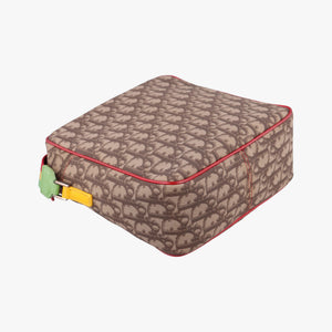 Pre-owned Christian Dior Rasta Trotter Messenger beige×Multicolour PVC coated canvas shoulderbag | stylenewstar