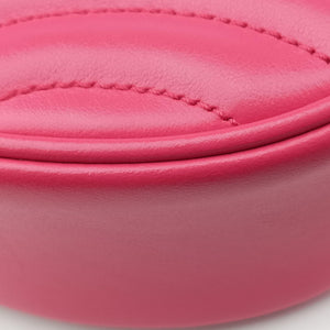 Secondhand Prada Impunture Diagramme Oval Pink leather 1BH131 shoulderbag | stylenewstar
