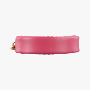 Secondhand Prada Impunture Diagramme Oval Pink leather 1BH131 shoulderbag | stylenewstar