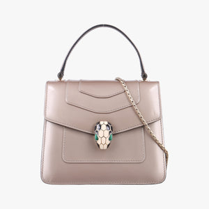 Vintage Bvlgari SERPENTI FOREVER Golden Patent shoulderbag | stylenewstar
