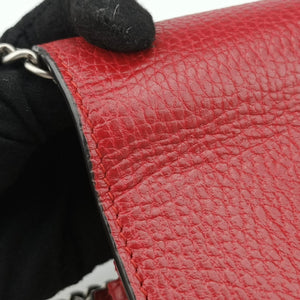 Pre-owned Gucci Dionysus Red Leather 401231 shoulderbag | stylenewstar