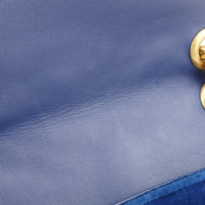 Vintage Gucci GG Marmont Navy×Multicolour velour 443497 shoulderbag | stylenewstar