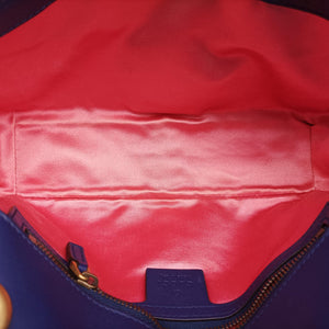 Vintage Gucci GG Marmont Navy×Multicolour velour 443497 shoulderbag | stylenewstar