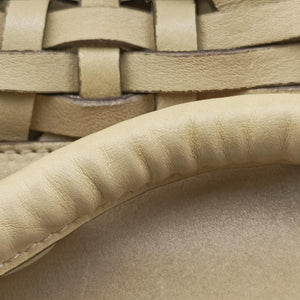 Secondhand Christian Dior Samourai 1947 Beige leather handbag | stylenewstar