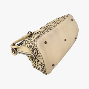 Secondhand Christian Dior Samourai 1947 Beige leather handbag | stylenewstar