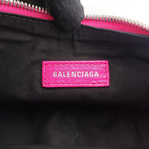 Pre-owned Balenciaga Le Cagole Pink lambskin shoulderbag | stylenewstar