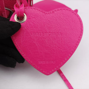 Pre-owned Balenciaga Le Cagole Pink lambskin shoulderbag | stylenewstar