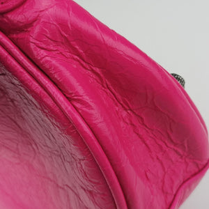 Pre-owned Balenciaga Le Cagole Pink lambskin shoulderbag | stylenewstar