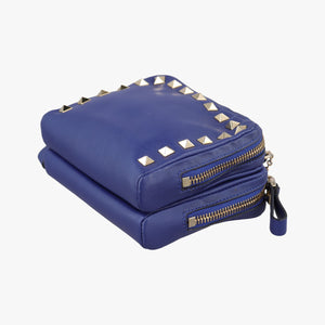 Secondhand Valentino Rockstud Blue Leather shoulderbag | stylenewstar