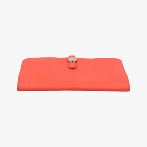 Secondhand Hermes Dogon Duo Orange Togo clutchbag | stylenewstar