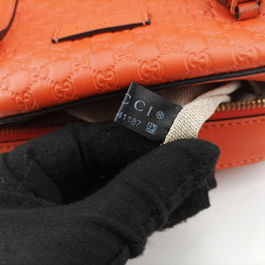 Pre-owned Gucci Microguccissima Orange Leather 510289 shoulderbag | stylenewstar