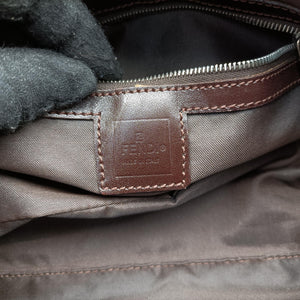 Secondhand Fendi Zucca pattern Brown canvas×leather 214526 shoulderbag | stylenewstar