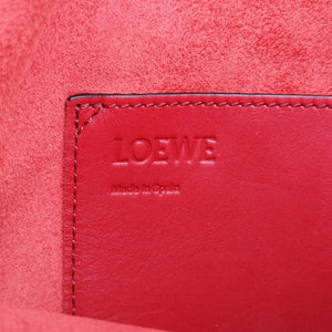 Pre-owned Loewe balloon Red x Brown leather shoulderbag | stylenewstar