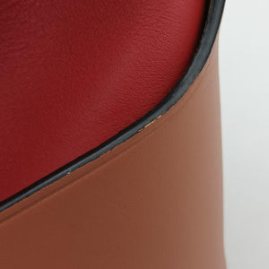 Pre-owned Loewe balloon Red x Brown leather shoulderbag | stylenewstar