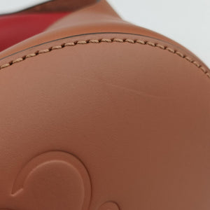 Pre-owned Loewe balloon Red x Brown leather shoulderbag | stylenewstar
